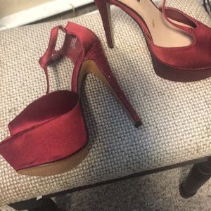 Red platform H by Halston stilettos